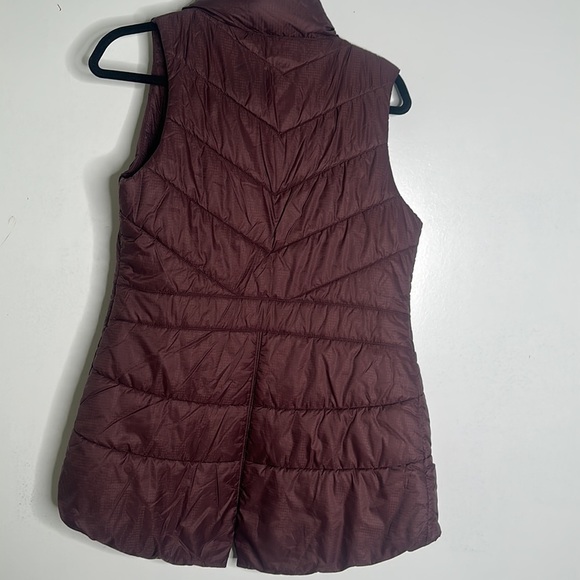 Smart wool smart loft wool burgundy puffer vest size small - Picture 11 of 16
